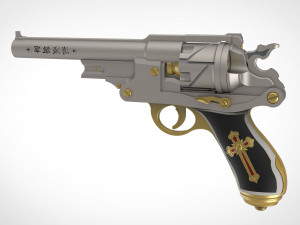 revolver from the movie van helsing 2004 3d print model 3D प्रिंट मॉडल