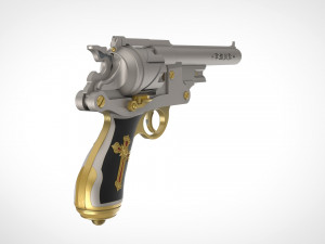 revolver from the movie van helsing 2004 3d print model 3D प्रिंट मॉडल