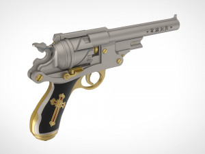 revolver from the movie van helsing 2004 3d print model 3D प्रिंट मॉडल