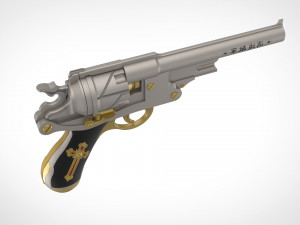revolver from the movie van helsing 2004 3d print model 3D प्रिंट मॉडल