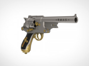 revolver from the movie van helsing 2004 3d print model 3D प्रिंट मॉडल