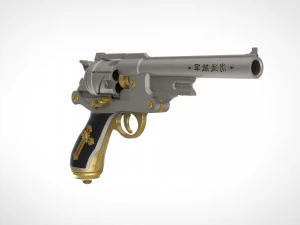revolver from the movie van helsing 2004 3d print model 3D Print Model