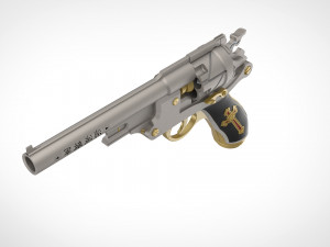 revolver from the movie van helsing 2004 3d print model 3D प्रिंट मॉडल