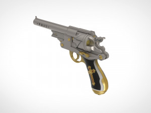 revolver from the movie van helsing 2004 3d print model 3D प्रिंट मॉडल