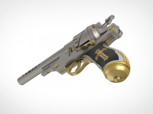 revolver from the movie van helsing 2004 3d print model 3D प्रिंट मॉडल