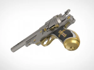 revolver from the movie van helsing 2004 3d print model 3D Print Model