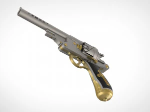 revolver from the movie van helsing 2004 3d print model 3D Print Model