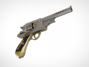 revolver from the movie van helsing 2004 3d print model 3D प्रिंट मॉडल
