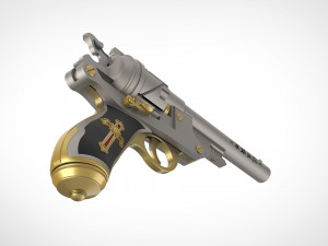 revolver from the movie van helsing 2004 3d print model 3D प्रिंट मॉडल
