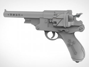revolver from the movie van helsing 2004 3d print model 3D प्रिंट मॉडल