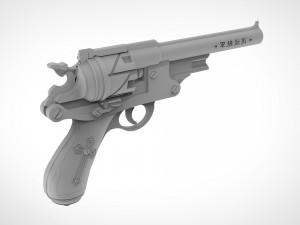 revolver from the movie van helsing 2004 3d print model 3D प्रिंट मॉडल