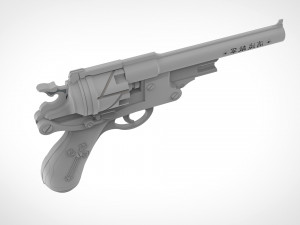 revolver from the movie van helsing 2004 3d print model 3D प्रिंट मॉडल