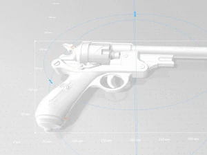 revolver from the movie van helsing 2004 3d print model 3D Print Model