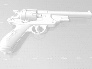 revolver from the movie van helsing 2004 3d print model 3D प्रिंट मॉडल