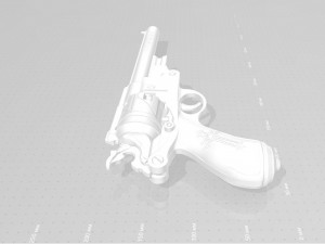 revolver from the movie van helsing 2004 3d print model 3D प्रिंट मॉडल
