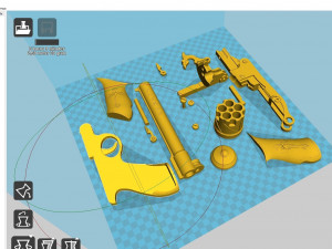 revolver from the movie van helsing 2004 3d print model 3D प्रिंट मॉडल