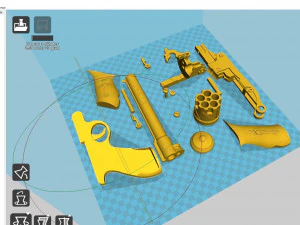 revolver from the movie van helsing 2004 3d print model 3D Print Model