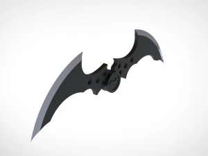 batarang from the video game batman arkham city 3D Print Model