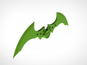 batarang from the video game batman arkham city 3D प्रिंट मॉडल