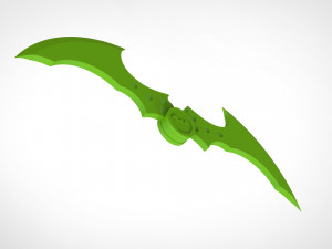 batarang from the video game batman arkham city 3D प्रिंट मॉडल
