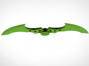 batarang from the video game batman arkham city 3D प्रिंट मॉडल
