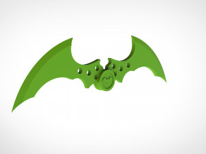batarang from the video game batman arkham city 3D प्रिंट मॉडल