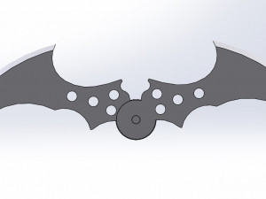 batarang from the video game batman arkham city 3D प्रिंट मॉडल