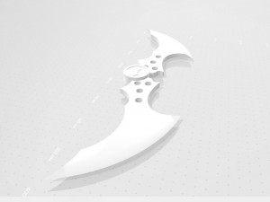 batarang from the video game batman arkham city 3D प्रिंट मॉडल