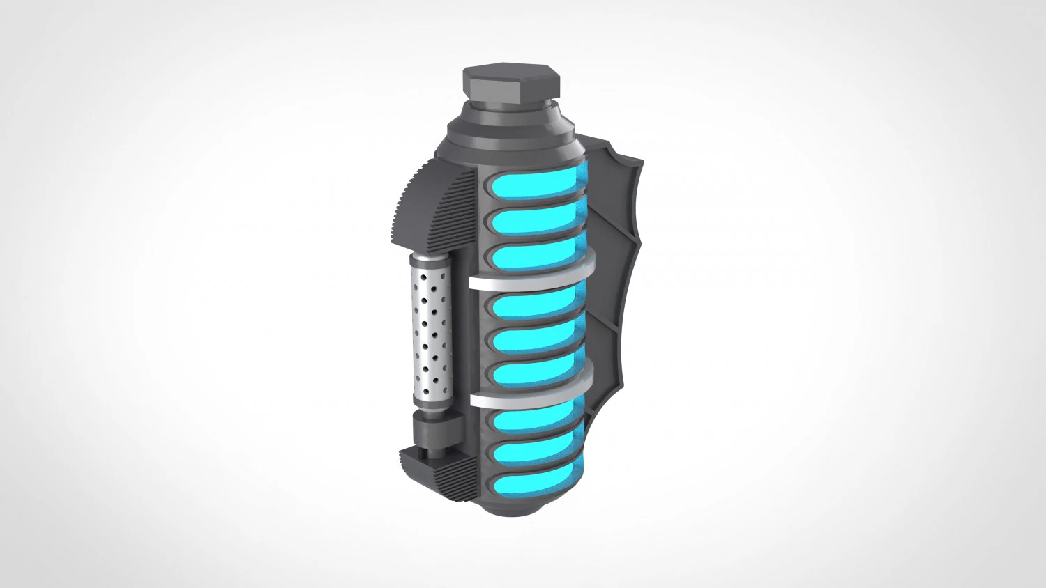 freeze grenade from the dc comics video game batmanarkham knight 3D Print Model .c4d .max .obj .3ds .fbx .stl .blend