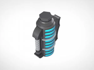 freeze grenade from the dc comics video game batmanarkham knight 3D Print Model