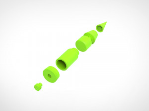 smoke capsule from the movie batman 1989 3D 프린트 모델