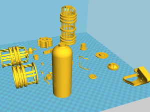 batman canister from the movie batman vs superman 3d print model 3Dプリントモデル