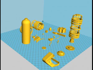batman canister from the movie batman vs superman 3d print model 3D Print Model