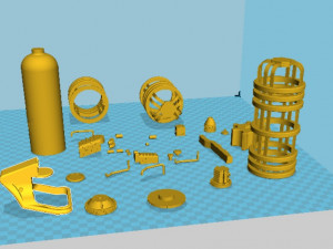batman canister from the movie batman vs superman 3d print model 3Dプリントモデル