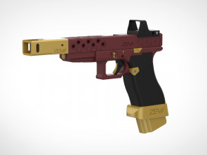 deadshot pistol from the movie suicide squad 2016 3D Print Model