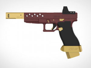 deadshot pistol from the movie suicide squad 2016 3D Print Model