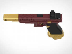 deadshot pistol from the movie suicide squad 2016 3D Print Model