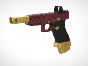 deadshot pistol from the movie suicide squad 2016 3D Print Model