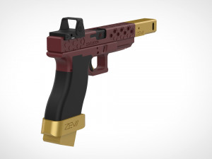 deadshot pistol from the movie suicide squad 2016 3D Print Model