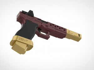 deadshot pistol from the movie suicide squad 2016 3D Print Model