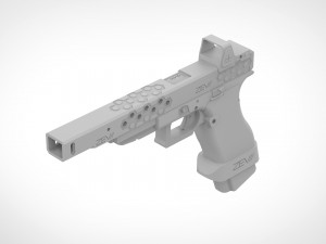deadshot pistol from the movie suicide squad 2016 3D Print Model