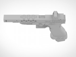 deadshot pistol from the movie suicide squad 2016 3D Print Model