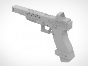 deadshot pistol from the movie suicide squad 2016 3D Print Model
