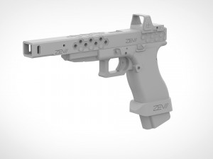 deadshot pistol from the movie suicide squad 2016 3D Print Model