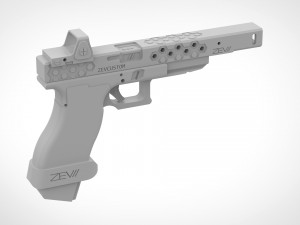 deadshot pistol from the movie suicide squad 2016 3D Print Model