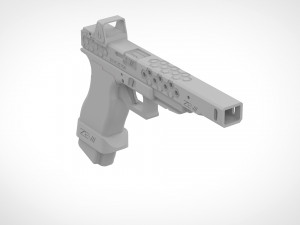 deadshot pistol from the movie suicide squad 2016 3D Print Model