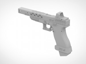 deadshot pistol from the movie suicide squad 2016 3D Print Model