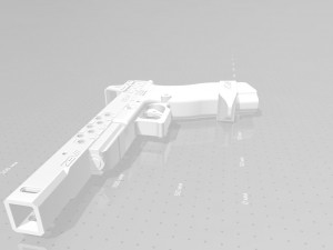 deadshot pistol from the movie suicide squad 2016 3D Print Model