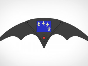 remote batarang from the movie batman returns 1992 3D Print Model