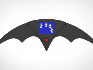 remote batarang from the movie batman returns 1992 3D Print Model